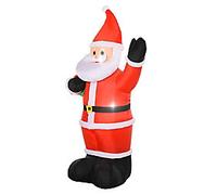 Homcom Christmas Santa Inflatable Multicolour 100 x 240 cm