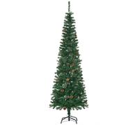 HOMCOM Christmas Tree Pencil 6.5' with 27 Pine Cone | TJ Hughes