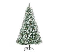 HOMCOM Christmas Tree Slim 6' with Pinecones | TJ Hughes