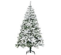 HOMCOM Christmas Tree Snow Flocked 6' | TJ Hughes