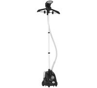 HOMCOM Clothes Steamer, Fabric Garment Steamer for Hanging, with Adjustable Telescopic Pole 41-110 cm, 1.4L, 1950W, 11 Level Steam Adjustment, Black