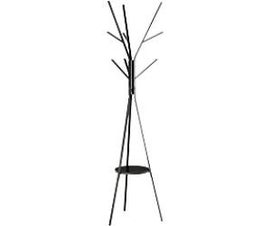 HOMCOM Coat Rack 831-174BK MDF, Metal Black 450 mm x 450 mm x 1800 mm