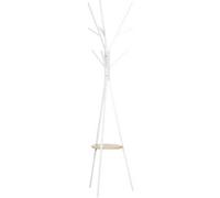 HOMCOM Coat Rack 831-174WT MDF, Metal White 450 mm x 450 mm x 1800 mm