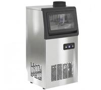 HOMCOM Commercial Ice Maker Machine, 36kg/24H Stainless Steel Under Counter or Freestanding Ice Machine, Silver