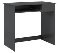 HOMCOM Compact Computer Table, Grey: Space-Saving, Durable, Stylish - Ideal for
