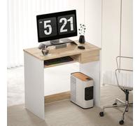 Trelander Compact Computer Desk, Oak