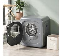 Homcom Compact Dryer Machine With 5 Modes, 4Kg Small Tumble Dryer, Silver Silver