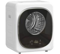 Homcom Compact Dryer Machine With 5 Modes, 4Kg Small Tumble Dryer, White White