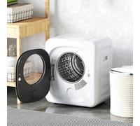 HOMCOM Compact Dryer Machine with 5 Modes, 4kg Small Tumble Dryer, White HOMCOM White