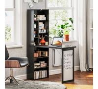 HOMCOM Convertible Desk with Whiteboard Multi-function Workstation in Black HOMCOM Black