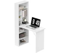 Homcom Convertible Desk With Whiteboard Multi-Function Workstation White