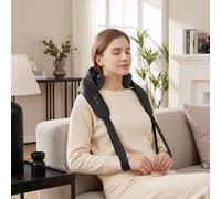 HOMCOM Cordless Neck Massager with Heat, 4D Shiatsu Shoulder Massager