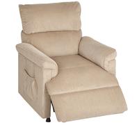 HOMCOM Corduroy Electric Massage Recliner - Brown