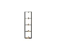 HOMCOM LED Floor Lamp with shelves - Modern Corner Standing Lamp for Living Room - Bedroom - with Dimmable Warm White Lighting - Black | TJ Hughes Go