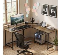 Homcom Corner L-Shape Computer Desk Gaming Pc Workstation For Home Office