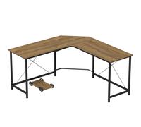 HOMCOM Corner L-Shape Computer Desk PC Workstation Writing Gaming Table Home Office