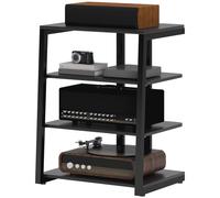 Homcom Corner Tv Unit For 28" Tvs With Shelves, Extension Lead Holder In Black Black