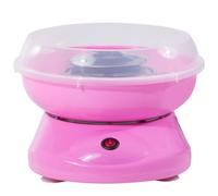 HOMCOM Cotton Floss Machine Candy Floss Maker, Pink | Electric, Quick, with 10 Bamboo Sticks for Family Parties and Birthdays