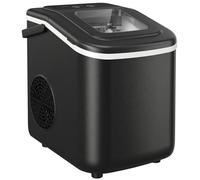 Homcom Countertop Ice Maker Machine Self-Cleaning 2 Sizes Black