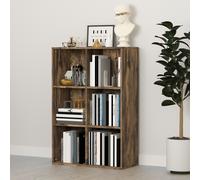 HOMCOM Cubic Cabinet Bookcase Storage Shelves Display Organiser in Brown HOMCOM Brown