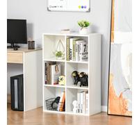 Homcom Cubic Cabinet Bookcase Storage Shelves For Home Office, White