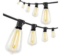 HOMCOM Curtain Lights Connectable Fairy Curtain Lights Plug-in IP44 Waterproof/18 m/Warm White