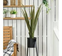 HOMCOM Decorative Artificial Plants Agave for Indoor Outdoor Desk Potted in Green HOMCOM Green