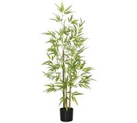 HOMCOM Decorative Artificial Plants Bamboo in Pot Indoor Decor, 120 cm