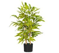 HOMCOM Decorative Artificial Plants Bamboo Tree in Pot, Desk Fake Plants for Home Indoor Decor, 60cm