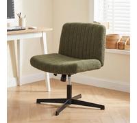HOMCOM Desk Chair with Wide Seat, Thick Padding, Rock Function, Green