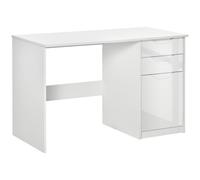 Homcom Desk Modern 3 Drawer White