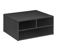 HOMCOM Desktop Printer Stand With Desk Organiser, Black, Black