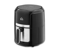 HOMCOM Air Fryer 4 L 1300 W Steel, Plastic Black