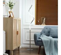 HOMCOM Dimmable Floor Lamp for Living Room 3 Adjustable Brightness Silver