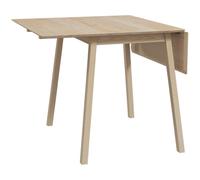 HOMCOM Folding Dining Table for Small Space Wood Drop Leaf Table HOMCOM Light Brown One Size
