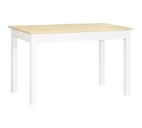 HOMCOM Dining Table For 4 To 6 Kitchen Table With Thick Legs Oak Wood Grain | TJ Hughes