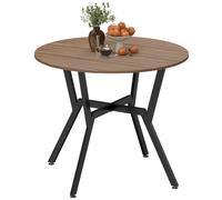 HOMCOM Small Kitchen Table with Black Steel Legs Dining Desk for Living Room | TJ Hughes