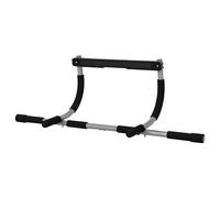 HOMCOM Doorway Pull up Bar, Door Frame Chin up Push up Bar for Home Gym Upper Body Workout, No Drilling or Screws, Grey