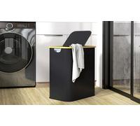 HOMCOM Double Laundry Basket with Lid