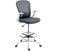 HOMCOM Draughtsman Chair - Grey, none