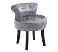 Homcom Dressing Table Stool with Rubber Wood Legs