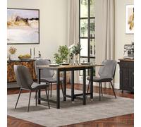Homcom Drop Leaf Kitchen Folding Table Foldable Desk For Dining In Brown Brown One Size