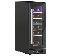 HOMCOM Dual Zone Wine Fridge, 16 Bottle, 52L,