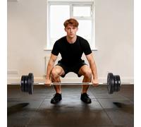 HOMCOM 65kg Adjustable Dumbbells, 2-in-1 Barbell Weights Set with Knurled Bar, Free Weights Training Equipment, for Men & Women Home Gym Exercise