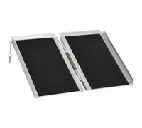 HOMCOM Duo Wheelchair Ramp Pushchair Mobility Assistance w/Carry Handle 72x61cm