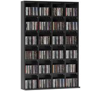 HOMCOM DVD CD Media Storage Rack, Video Display Unit - Black