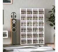 Homcom Dvd Cd Media Storage Rack, Video Display Unit, 89 X 130.5 Cm, White