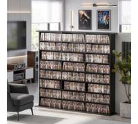 HOMCOM 1032 CD/594 DVD Storage Unit with 24 Compartments, CD Tower, Black