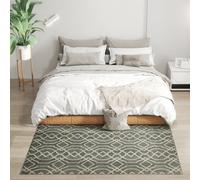 Homcom Easy-Cleaning Machine Washable Rug For Home, Patio, Garden, Grey