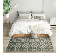 Homcom Easy-Cleaning Machine Washable Rug For Home, Patio, Garden, Grey